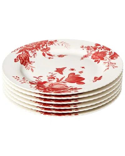 Certified International Gabrielle Rose Set Of 6 Dinner Plates