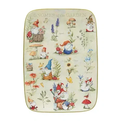 Certified International Garden Gnomes Serving Platter In Multi