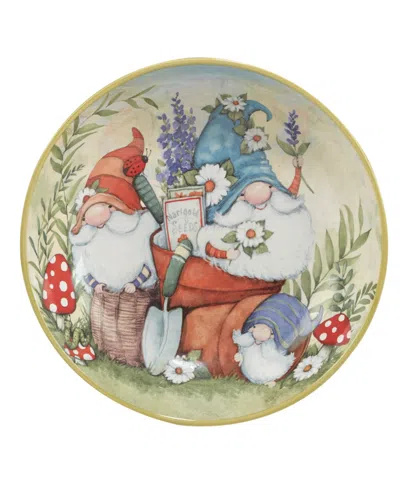 Certified International Garden Gnomes Serving/pasta Bowl