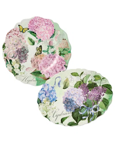 Certified International Garden Path Melamine 2pc Platter Set In Multi