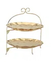 Certified International Gold Coast 2-tier Rack With 11in Plates In Miscellaneous