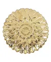 Certified International Gold Coast 3d Set Of 4 Sunflower Dessert Plates In Miscellaneous