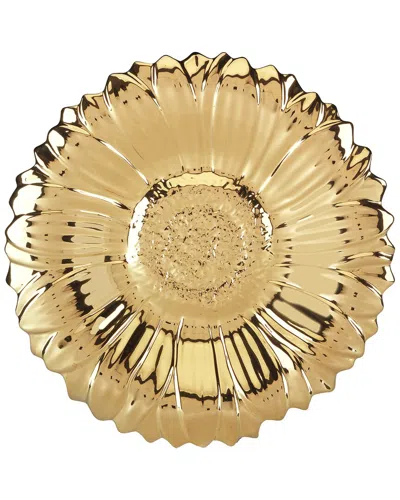 Certified International Gold Coast 3d Sunflower Platter