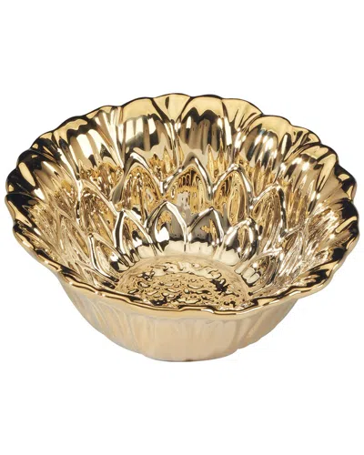 Certified International Gold Coast 3dset Of 4 Sunflower Ice Cream Bowls
