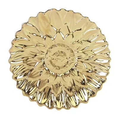 Certified International Gold Coast 4-pc. Earthenware Dessert Plate In Yellow