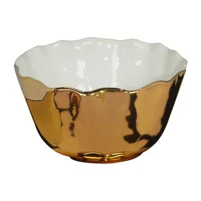 Certified International Gold Coast Porcelain Serving Bowl In Yellow