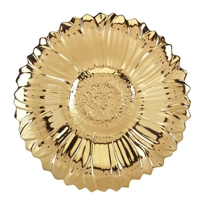 Certified International Gold Coast Serving Platter In Yellow