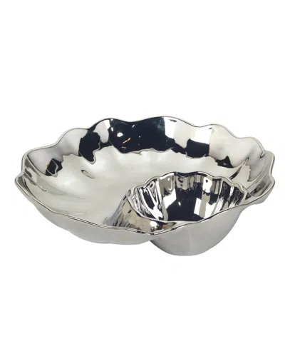 Certified International Gold-silver Tone Coast Chip Dip