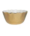 Certified International Gold-silver Tone Coast Deep Bowl In Gold