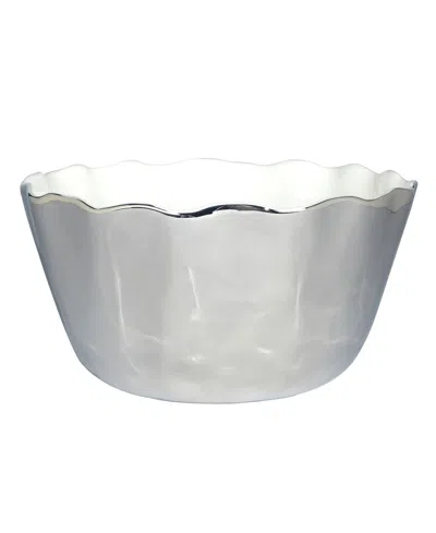 Certified International Gold-silver Tone Coast Deep Bowl