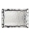 Certified International Gold-silver Tone Coast Rectangular Platter In Silver