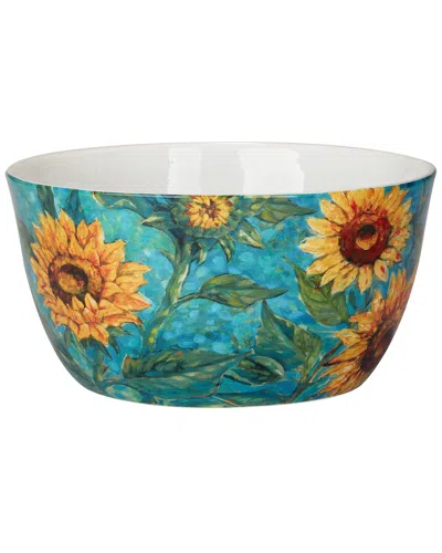 Certified International Golden Sunflowers Deep Bowl
