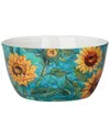 Certified International Golden Sunflowers Deep Bowl