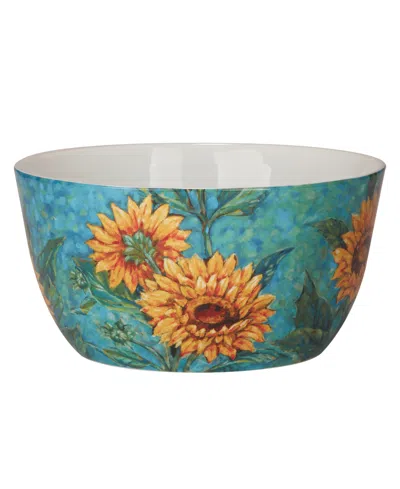 Certified International Golden Sunflowers Deep Bowl In Miscellaneous