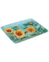 Certified International Golden Sunflowers Rectangular Platter