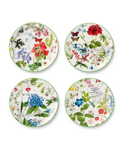 Certified International Greenhouse Salad Plates, Set Of 4, Service For 4 In Multi