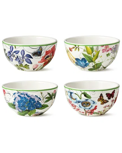Certified International Greenhouse Set Of 4 Ice Cream Bowls In Multi