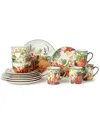 Certified International Harvest Fields 16-pc. Ceramic Dinnerware Set In Multi