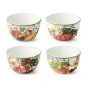 Certified International Harvest Fields 4-pc. Ceramic Ice Cream Bowl In Orange