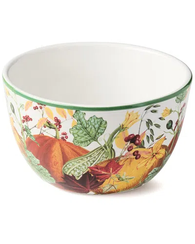 Certified International Harvest Fields Set Of 4 Ice Cream Bowls In Multi