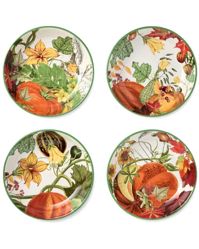Certified International Harvest Fields Set Of 4 Soup Bowls