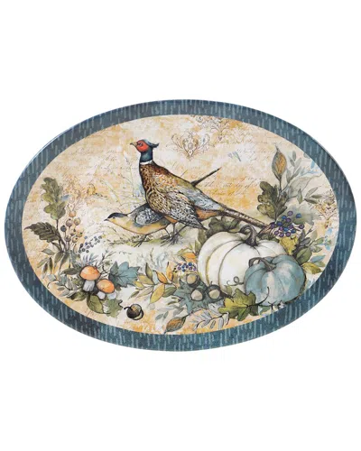 CERTIFIED INTERNATIONAL CERTIFIED INTERNATIONAL HARVEST GATHERINGS OVAL PLATTER