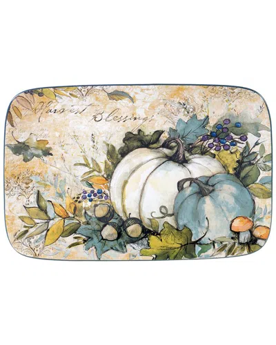 CERTIFIED INTERNATIONAL CERTIFIED INTERNATIONAL HARVEST GATHERINGS RECTANGULAR PLATTER