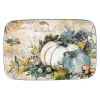 Certified International Harvest Gatherings Rectangular Platter In Blue;orange;cream