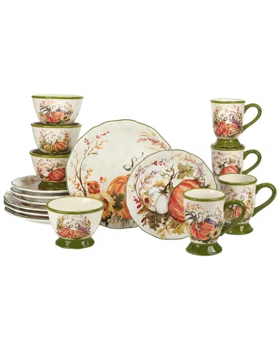 Certified International Harvest Morning 16pc Dinnerware Set In Multi