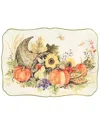 Certified International Harvest Morning Rectangular Platter In Multi
