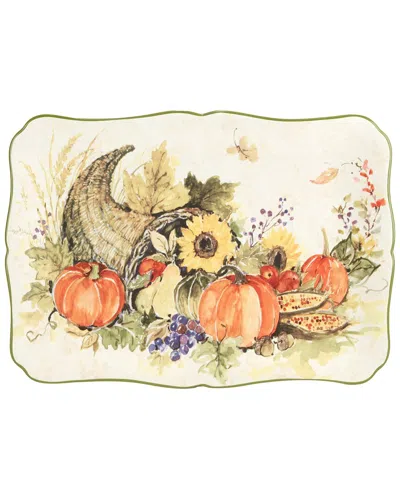 CERTIFIED INTERNATIONAL CERTIFIED INTERNATIONAL HARVEST MORNING RECTANGULAR PLATTER