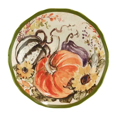 Certified International Harvest Morning Serving Bowl In Multi