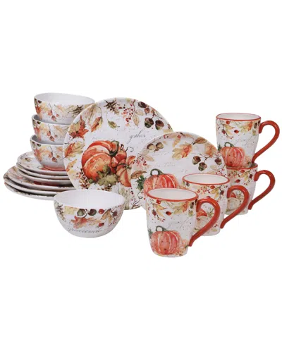 Certified International Harvest Splash 16 Piece Dinnerware Set In Multi