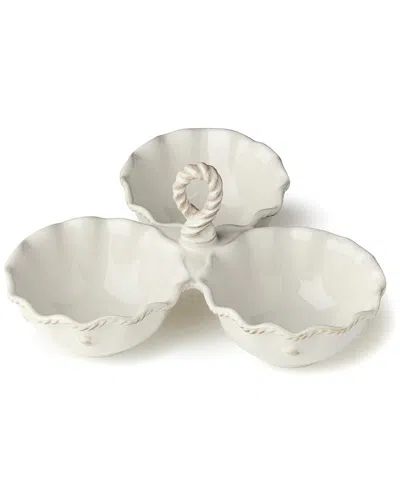Certified International Heritage 3-section Condiment Server With Handle In White