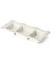 Certified International Heritage 3-section Relish Tray In White