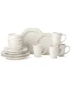 Certified International Heritage Scroll 16-pc. Stoneware Dinnerware Set In White