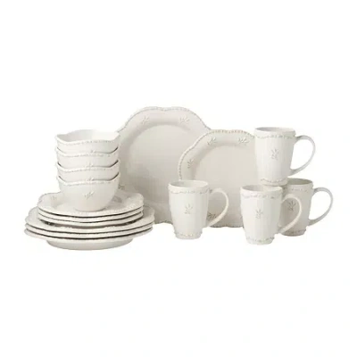 CERTIFIED INTERNATIONAL HERITAGE BEADS 16-PC. STONEWARE DINNERWARE SET