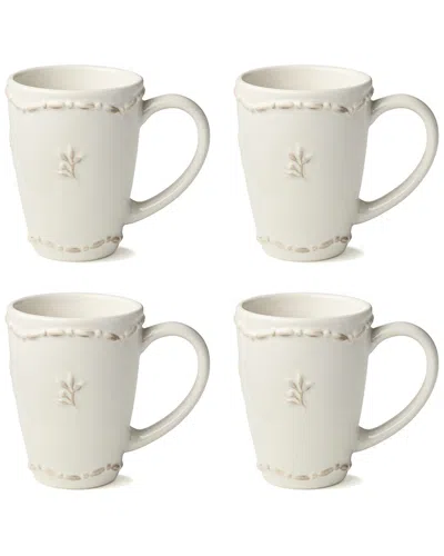 Certified International Heritage Beads Set Of 4 Mugs In Neutral
