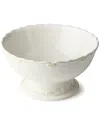 Certified International Heritage Footed Deep Bowl In White