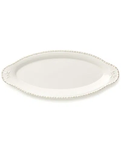 Certified International Heritage Oval Fish Platter In White