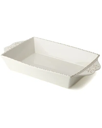 Certified International Heritage Rectangular Baker In White