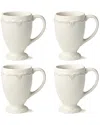 Certified International Heritage Scroll Set Of 4 Mugs In Neutral