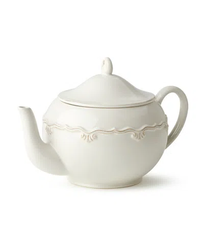 Certified International Heritage Teapot In White