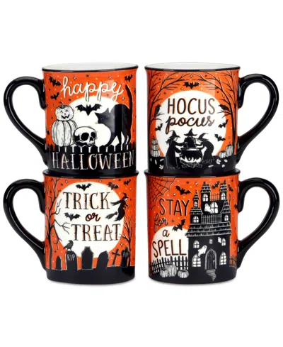 Certified International Hocus Pocus Mugs, Set Of 4 In Micscellan