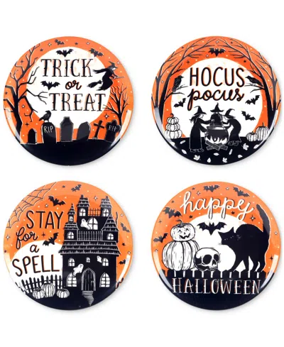 Certified International Hocus Pocus Salad Plates, Set Of 4 In Micscellan