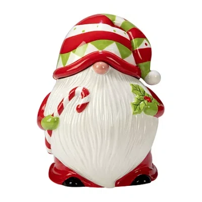 Certified International Holiday Magic Gnomes Cookie Jar In Multi