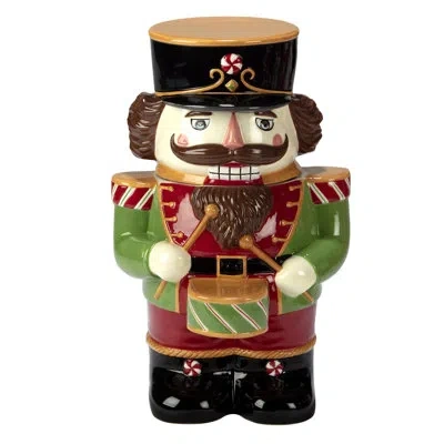 Certified International Holiday Magic Nutcracker 3-d Cookie Jar In Multi