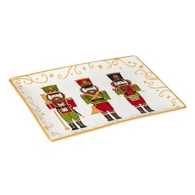 Certified International Holiday Magic Nutcracker Rectangular Platter In Multicolored