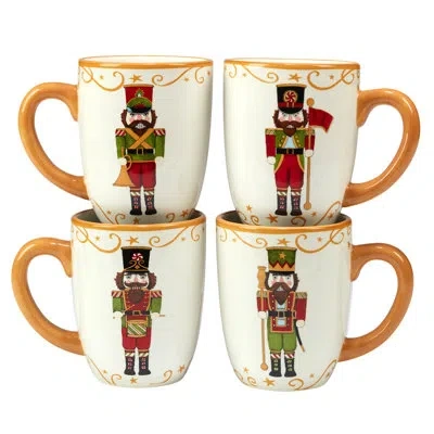 Certified International Holiday Magic Nutcracker Set Of 4 Mug In Multicolored