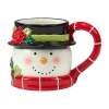 Certified International Holiday Magic Snowman 4-pc. Mug Set In Multi